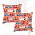 thumbnail image 3 of Bingfone Decorative Pillow Covers 16"X16" Cartoon With Traffic Elements Couch Pillow Cases Modern Farmhouse Covers For Couch Sofa Bed, 3 of 9