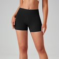 thumbnail image 6 of Chroia Women High Waisted Scrunch Workout Shorts with Pockets, Charm Gym Biker Yoga Booty Shorts, 6 of 9