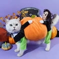 thumbnail image 5 of Pet Costume Dog Cat Pumpkin Suit Halloween Costumes Pets Clothing for Small Dogs and Cats, Perfect for Halloween Christmas and Theme Party, 5 of 8