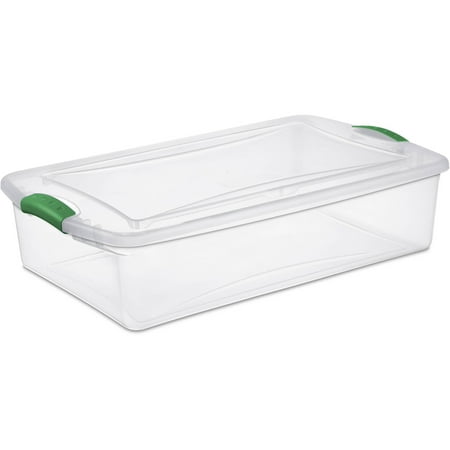 Sterilite 8.5 Gallon Elf Green Latch Box, 2 Piece