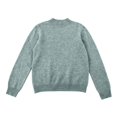 thumbnail image 5 of Knit Sweaters for Women Crewneck Loose Long Sleeve Winter Warm Wool Knit Pullover Tops Cozy Tunic Sweater Mint Green M, 5 of 7