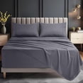 thumbnail image 5 of 4-Piece Extra Deep Pocket Sheet Set | Fits upto 21 Inch Mattresses, Soft Cooling Microfiber, Hotel Luxury, OEKO-TEX Certified | Utopia Bedding, King, Grey, 5 of 6