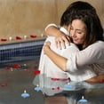 thumbnail image 5 of NOGIS 4 Pieces Tea Wax ,Unscented Floating Candles,Smokeless Floating Water Candle for Wedding Party Pool SPA Valentine's Day Bathtub Dinner Christmas Party Decoration (Blue), 5 of 7
