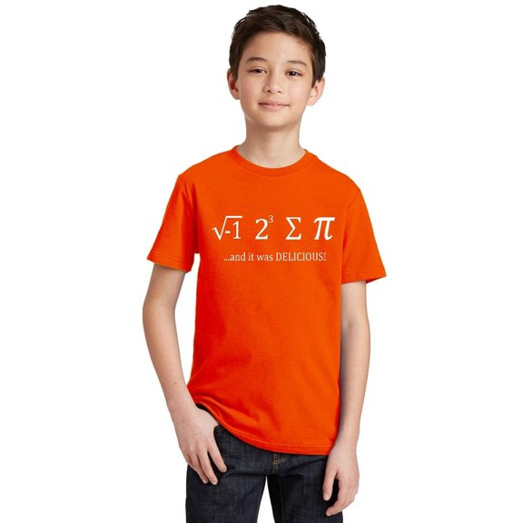 P&B I Ate Some Pie It was Delicious Youth T-shirt, Orange, L