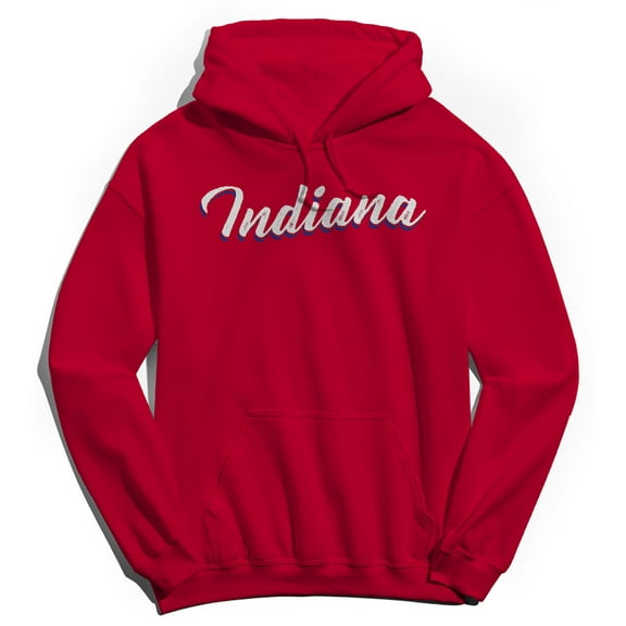 Indiana Humor Graphic Red Men's Crewneck Sweatshirt Hoodie