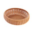 thumbnail image 4 of Cesta de almacenamiento de ratán de imitación, cesta de pan, contenedor de almacenamiento de decoración del hogar, para bocadillos, pan, encimera de 30 cm x 7 cm, 4 of 8