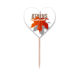 thumbnail image 1 of athens city outline  Toothpick Flags Heart Lable Cupcake Picks, 1 of 3