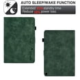 thumbnail image 2 of SaniMore Case for Lenovo Tab M10 10.1 inch 3rd Generation TB-328F, Wear-resistanrt PU Leather Soft TPU Back Auto Wake/Sleep Card Slots Pen Holder Kickstand Magnetic Full Protective Wallet Cover, Green, 2 of 10