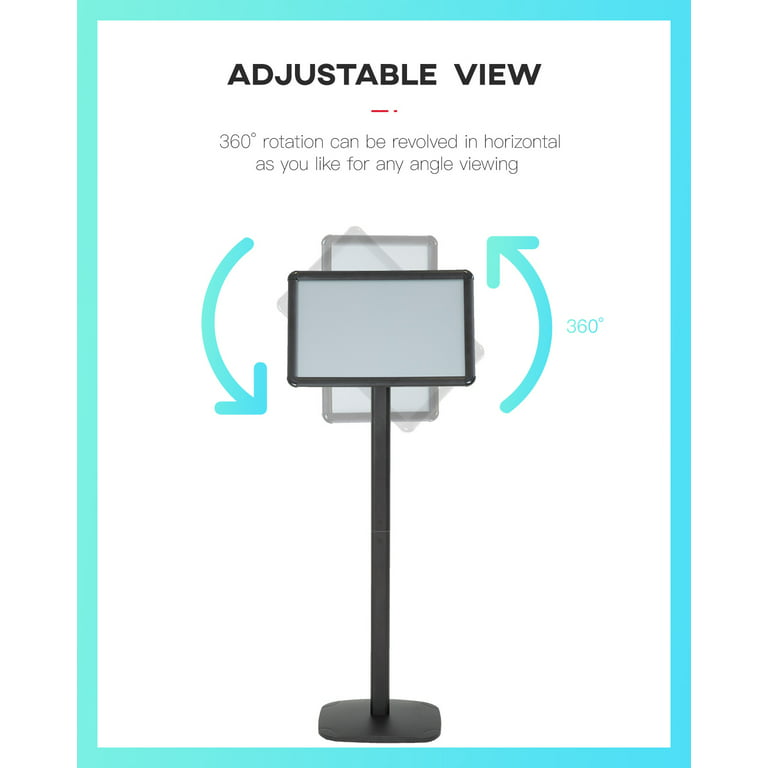 Heavy Duty Poster Board Stands for Display 360 Degree Rotation