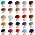 thumbnail image 6 of Modal Monochrome Cylinder Cap Base Cap High Elastic Mercerized Cotton Women's Neck Cap, 6 of 6