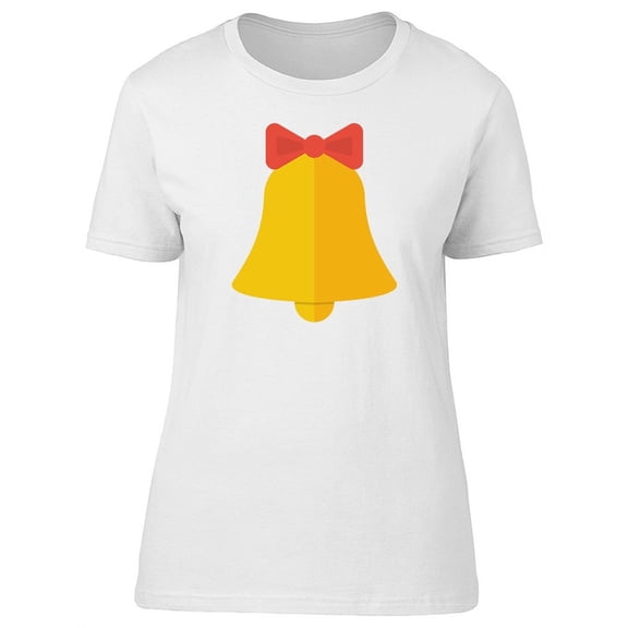 A Simple Bell With Bow Tie T-Shirt Women -Image by Shutterstock, Female XX-Large