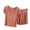 X085-Pink, variant on Women's Pajamas Sets Modal Tee and Shorts Sleepwear Pjs Sets Basic 2 Pieces Loungewear