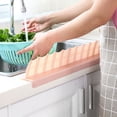 thumbnail image 4 of Kitchen Sink Splash Guard Water Barrier Baffle Board Washable & Reusable Suction Installation for Island Sink Bathroom(Pink), 4 of 6