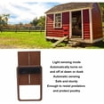 thumbnail image 2 of Puerta automática inteligente con acceso a gallinero, alimentada por energía solar y batería recargable integrada para una entrada y salida sin inconvenientes, diseñada para brindar seguridad y, 2 of 5