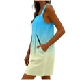 thumbnail image 4 of Bixock Women's Casual Rompers Wide Leg Shorts Print Romper Sleeveless Button Closure Adjustable Spaghetti Straps with Pockets Loose Jumpsuit Pants for Women Clothes, 4 of 7