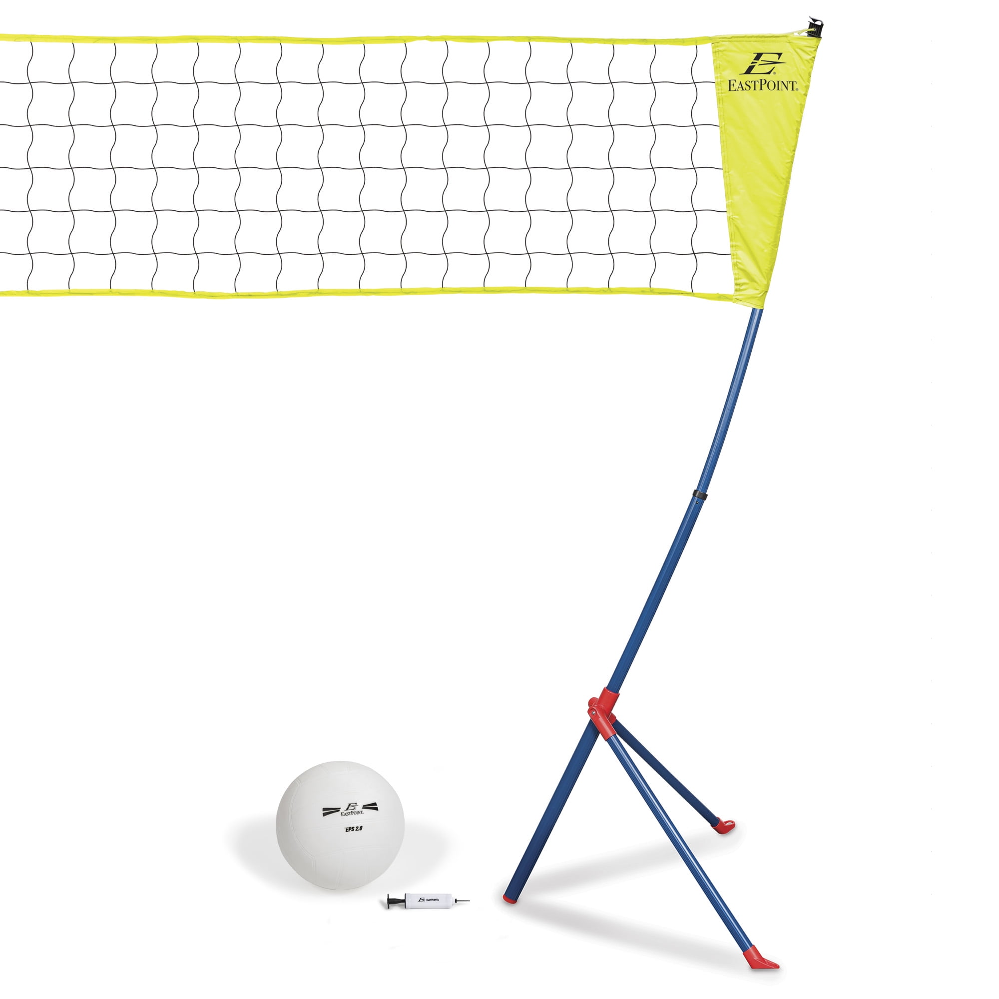 EastPoint Sports Easy Setup Portable Volleyball Badminton Net Set East Point 1-1-30880-DS
