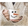 thumbnail image 4 of Koyal Wholesale 11oz. Kids Christmas Hot Chocolate Stainless Steel Campfire Coffee Mug, Snowman with Carrot Nose, 1-Pack, 4 of 4