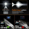 thumbnail image 2 of For Mercury Grand Marquis 2006-2011 - 4PCS LED Headlight Hi-Lo + Fog Light Bulbs, 2 of 15