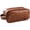 Brown, variant on Men’s Toiletry Bag, Vintage PU Leather Travel Dopp Kit, Water-Resistant & Compact
