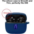 thumbnail image 5 of Earbuds Case Compatible with TAGRY X08 Wireless Headphone, Silicon Protective Cover with Keychain, with Window for LED Display (Blue), 5 of 10