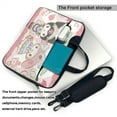 thumbnail image 3 of Kuromi and My Melody Laptop Bag, 14 inch Computer Bag Messenger Shoulder Bag Carrying Case for Laptop or Tablet, 3 of 8