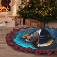 thumbnail image 5 of Sigee Modern Style Blue Parrot for Christmas Decoration Tree Skirt Christmas Plaid Tree Skirt,Christmas home decor Holiday Tree Skirt Fits TChristmas Tree-36", 5 of 6