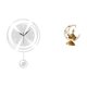 thumbnail image 5 of Adorno de reloj de pared acrílico con números arábigos y soporte para vela con quemador de incienso antiguo para decoración del hogar., 5 of 8