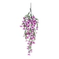 thumbnail image 2 of Artificial Petunia Hanging Vine with Eucalyptus, Artificial Hanging Flowers for Outdoors, Fake Hanging Flowers, Weatherproof Faux Violet Wall Flower for Outdoor Patio Window Basket Decor 1Pcs, 2 of 9