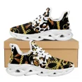 thumbnail image 1 of Zapatos de plataforma de leopardo para mujer, diseño de cadena barroca dorada, zapatillas de viaje de malla, calzado plano, 1 of 6
