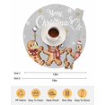 thumbnail image 6 of 15 Inch Round Placemats Set of 6, Gingerbread Grey Non Slip Heat Insulation PP Table Mats, Christmas Winter Snowflake Washable Place Mats for Kitchen Dining Party Table Decor, 6 of 7