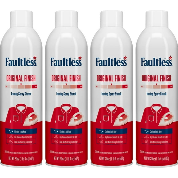 Spray de planchado Faultless Original Hold, 591 ml, paquete de 4