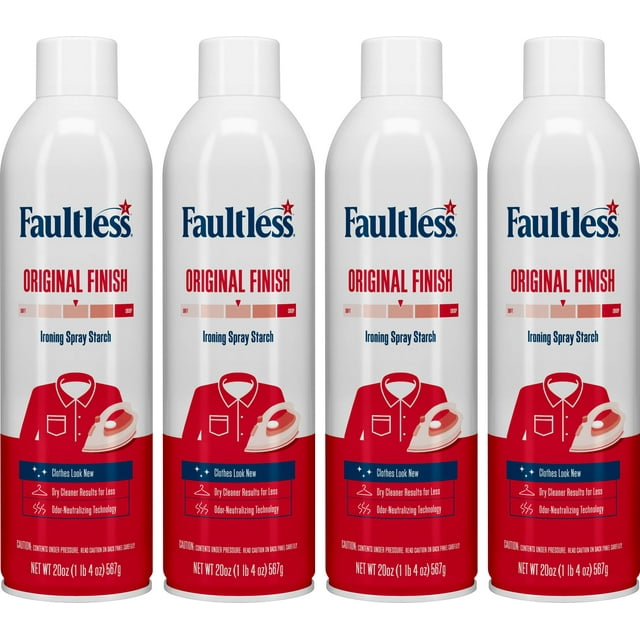Spray de planchado Faultless Original Hold, 591 ml, paquete de 4
