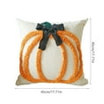 thumbnail image 3 of TanSiDing 4pcs Halloween Thanksgiving Pumpkin Pillow Cover - Soft Tufted Cushion Case for Sofa Decor, Festive Home Accent 45*45cm, 3 of 6
