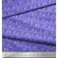 thumbnail image 2 of Soimoi Purple Heavy Canvas Fabric Notes Musical Instrument Decor Fabric Printed Yard 58 Inch Wide, 2 of 3