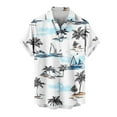 thumbnail image 4 of Retro Hawaiian Shirts for Men Short Sleeve Casual Button Down Shirt Tropical Summer Beach Vacation Shirt Cruise Clothes, 4 of 6