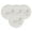 Reindeer, variant on Fennco Styles Cartoon Christmas Tree Holiday Salad Plates 8" Round, Set of 4 - White Dolomite Serving Plate for Home, Christmas Décor, Kitchen, Family Gathering and Special Occasion