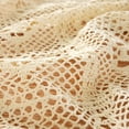 thumbnail image 5 of Enova Home 54" x 86" Beige Crochet/Lace Tablecloth High Quality Rectangle Cotton and Linen Tablecloth, 5 of 6