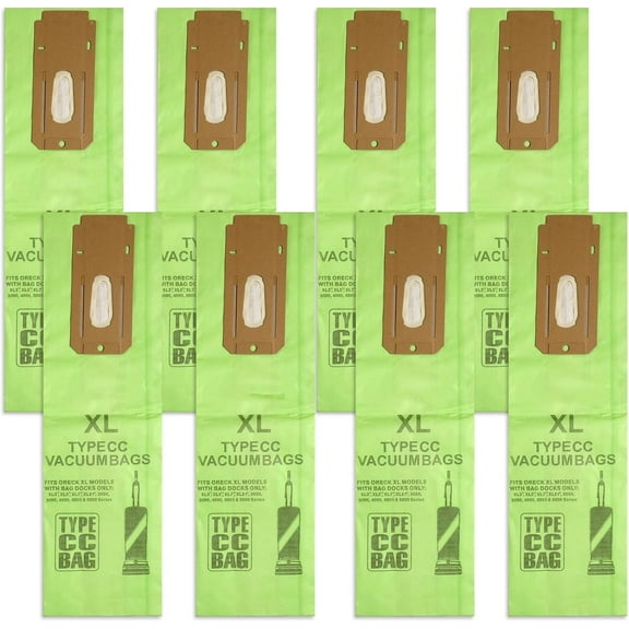 Pack of 8 Vacuum Cleaner Bags Replacement For Oreck XL Type CC Vacuum Cleaner Bags CCPK8DW