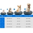 thumbnail image 5 of Dextrus 36 Inch Calming Dog & Cat Bed for Pets up to 100 lbs, Soft Donut Pet Bed for Dogs & Cats, Anti-Anxiety and Warming Faux Fur Plush Cushion for Indoor Use - Gray, 5 of 5