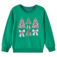 thumbnail image 4 of TFEOQRY Toddler Christmas Sweatshirts for Girls and Boys Sweatshirt Christmas Tree Printed Long Sleeve Hoodless Sweatshirt Green, 4 of 4