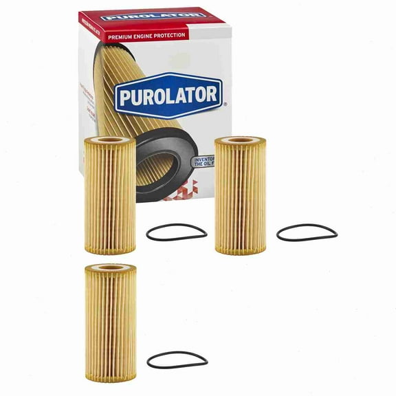 3 pc Purolator L28161 Engine Oil Filters for 711 Oil Change Lubricant Filters Fits select: 2018-2023 VOLKSWAGEN TIGUAN, 2018-2023 AUDI Q5