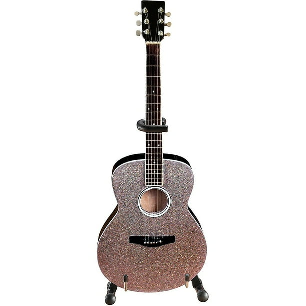 Axe Acoustic Guitar - Axe Heaven Acoustic Guitar With Glitter Rhinestone Finish Officially Licensed Miniature Guitar Replica Walmart Com Walmart Com