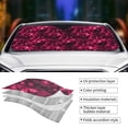 thumbnail image 5 of Zufioo Burgundy Tie Dye Print Car Windshield Sunshade, UV Protection Heat Insulation Protective Cover Suitable for Car, SUV, Truck Auto Accessories-Burgundy Tie Dye, 5 of 8