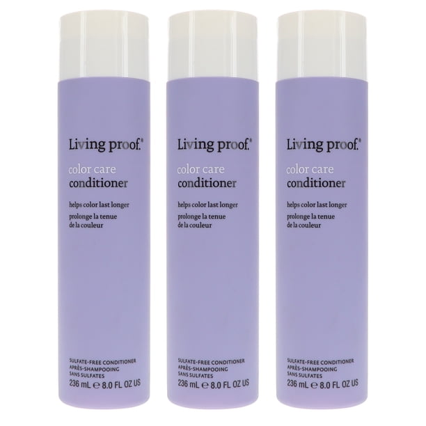 Acondicionador de cuidado de color a prueba de vida 8 oz 3 paquete Living Proof Acondicionador de cuidado de color a prueba de vida 8 oz 3 paquete