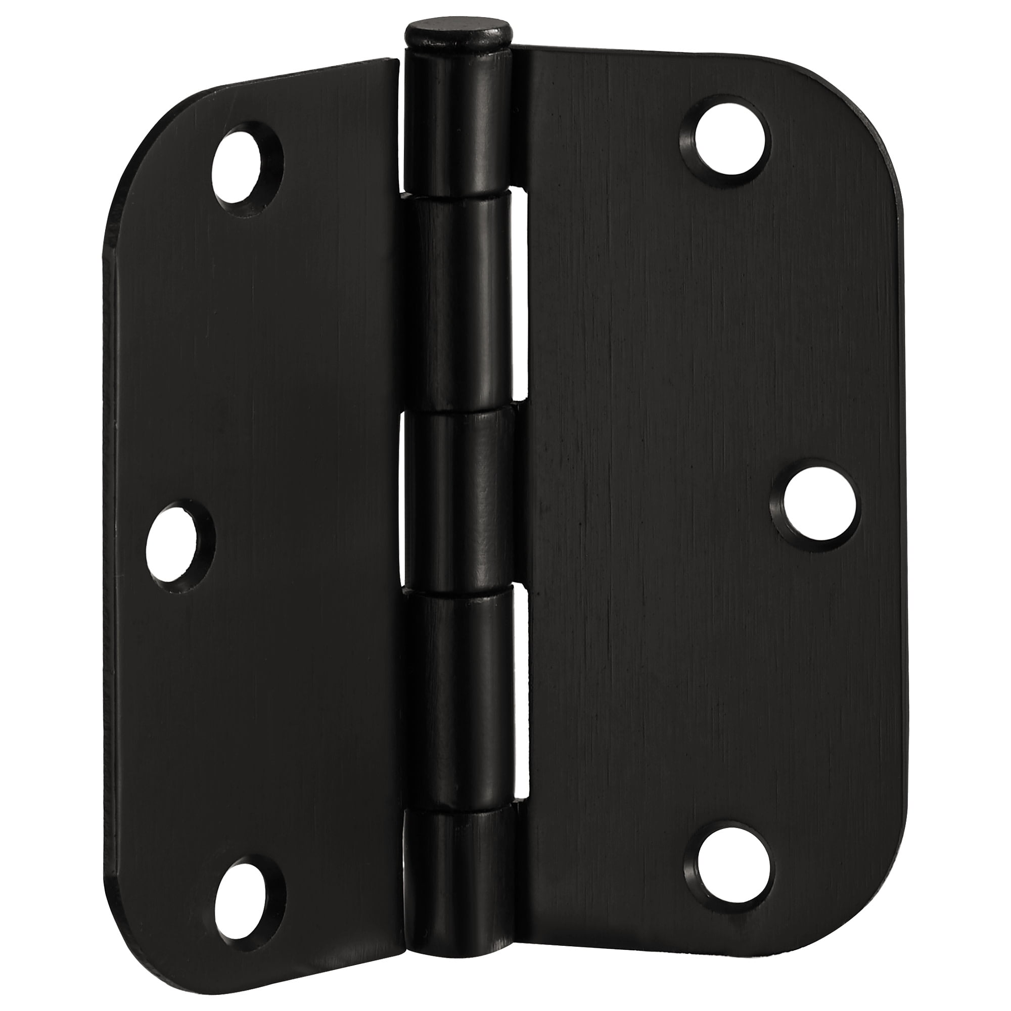 Design House Steel 3.5" x 3.5" Interior Door Hinges with Rounded 5/8" Radius (12-Pack)