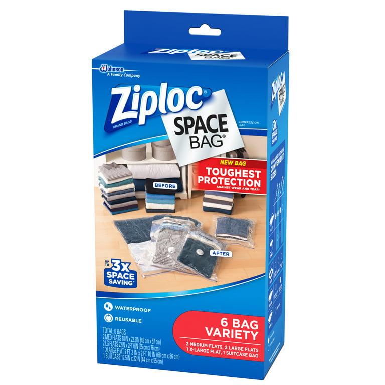 Ziploc® Space Bag® Variety Vacuum Seal Bag Box, 6 ct - Kroger