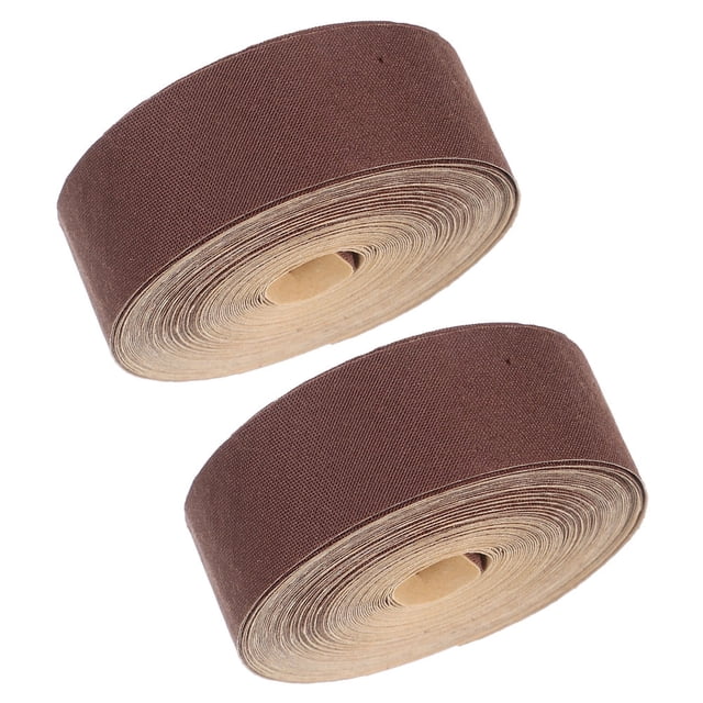 CRAFTHROU 2Pcs Brown Fabric Lamp Shade Banding Strips Self Stick Edging for Light Covers