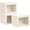 Beige, variant on Stackable Storage Bins with Lids - Medium Storage Box with Lids, Foldable Storage Bins, Wardrobe Clothes Organizer with Window, Cubes Storage Bins for Living Room, 6 Pack, Blended