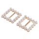 thumbnail image 3 of 2pcs Rectángulo Faux Pearl Cintas Hebillas Deslizadores Bufanda Clip Slider, 3 of 9