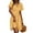 Yellow, variant on UVN Summer Dresses for Women Short Sleeve V Neck A-Line Midi Dress Boho Beach Floral Print Sundress